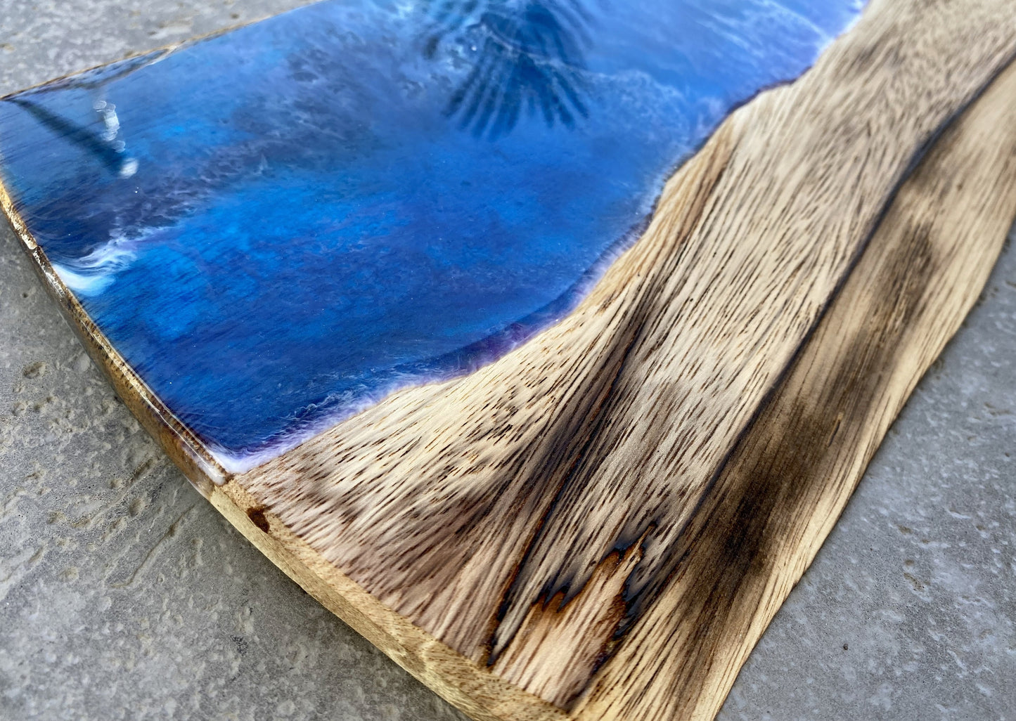 Burnt Mango Wood Charcuterie Board