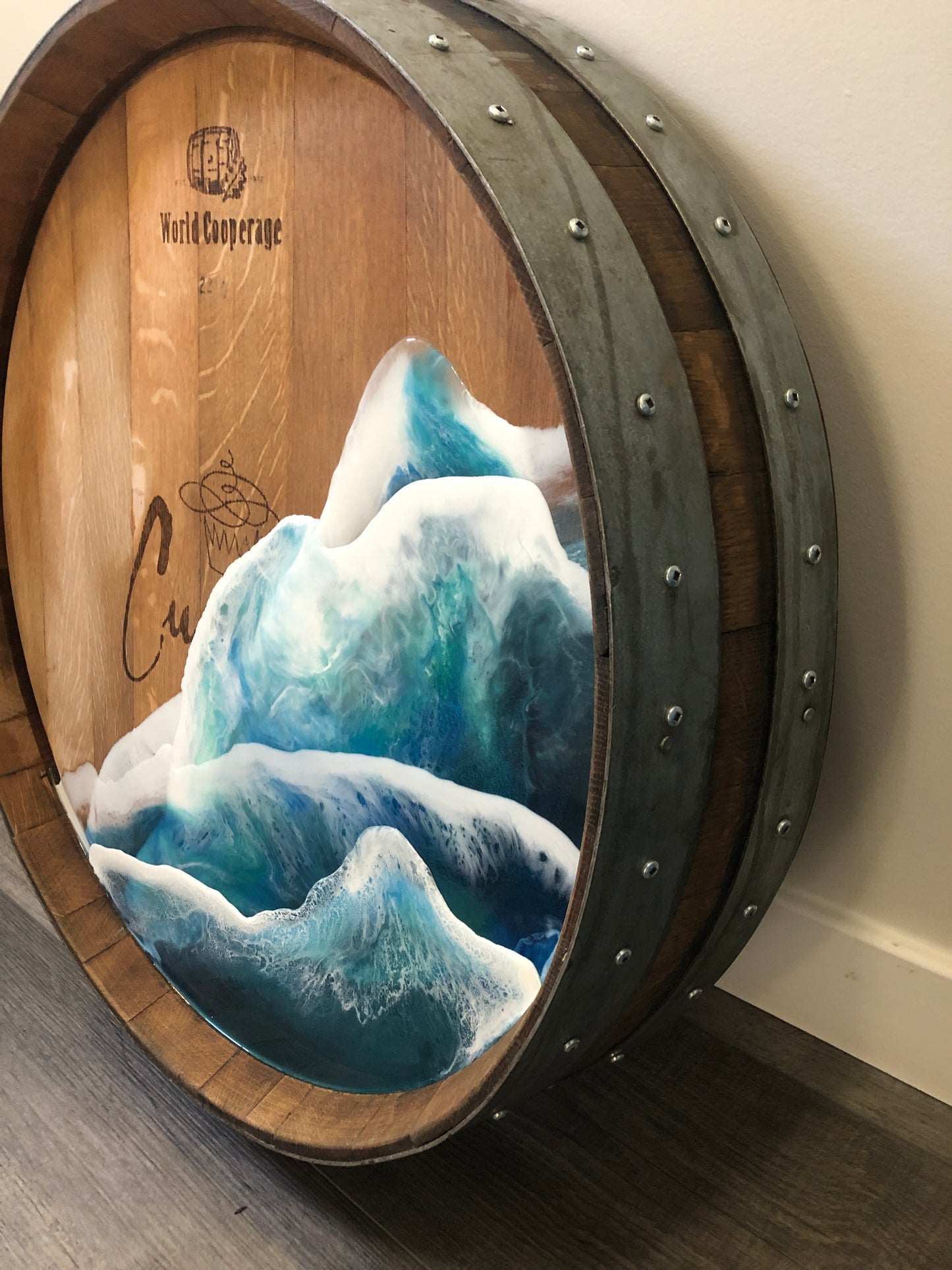 Wine Barrel Ocean Waves