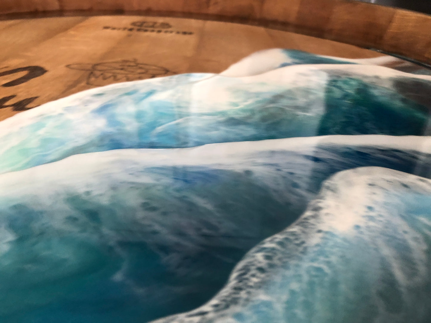 Wine Barrel Ocean Waves