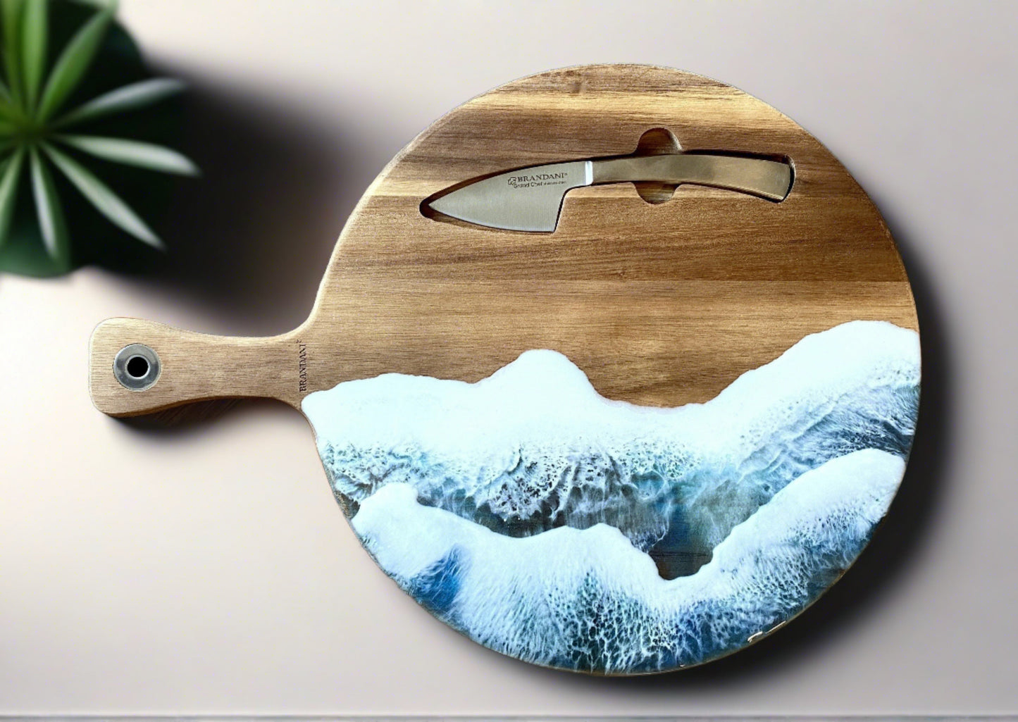 Round Acadia Serving Board