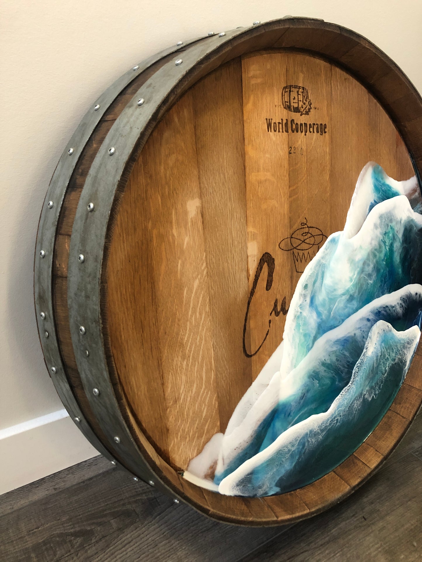 Wine Barrel Ocean Waves