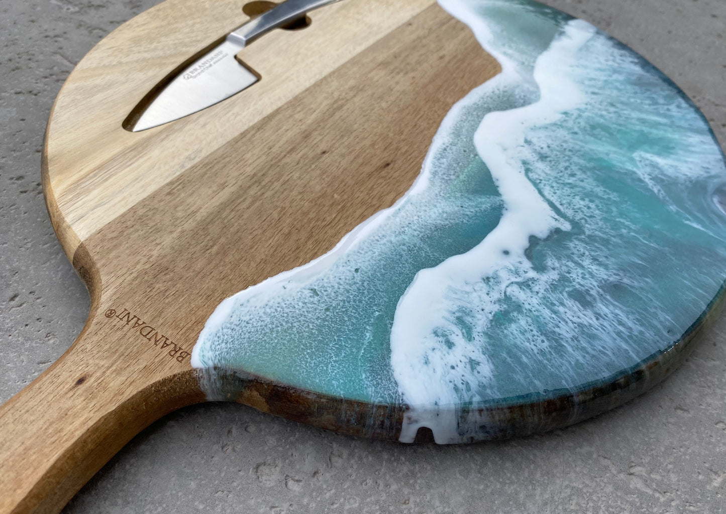 Round Acadia Serving Board