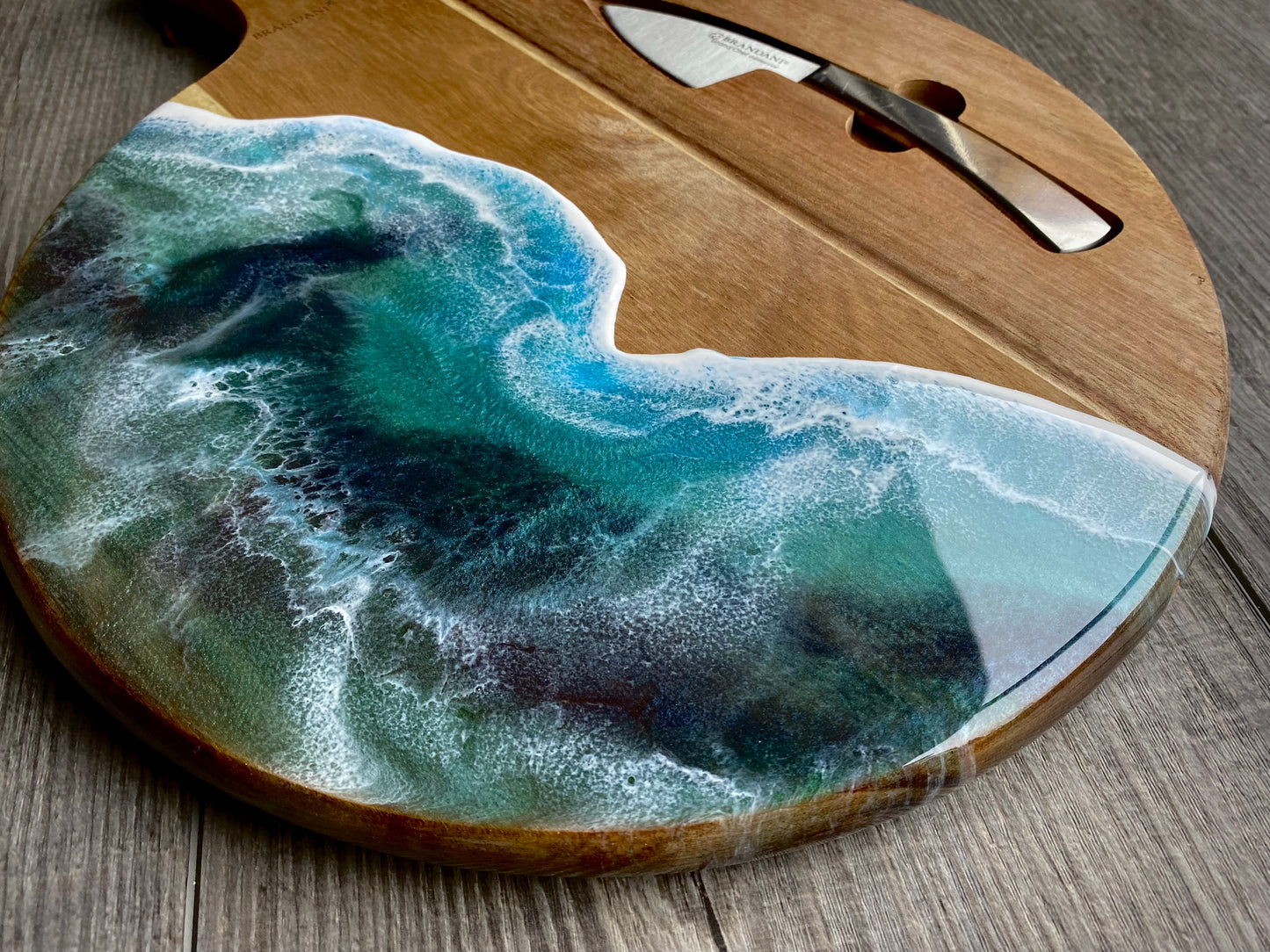 Round Acadia Serving Board
