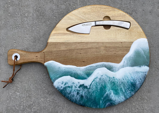 Round Acadia Serving Board