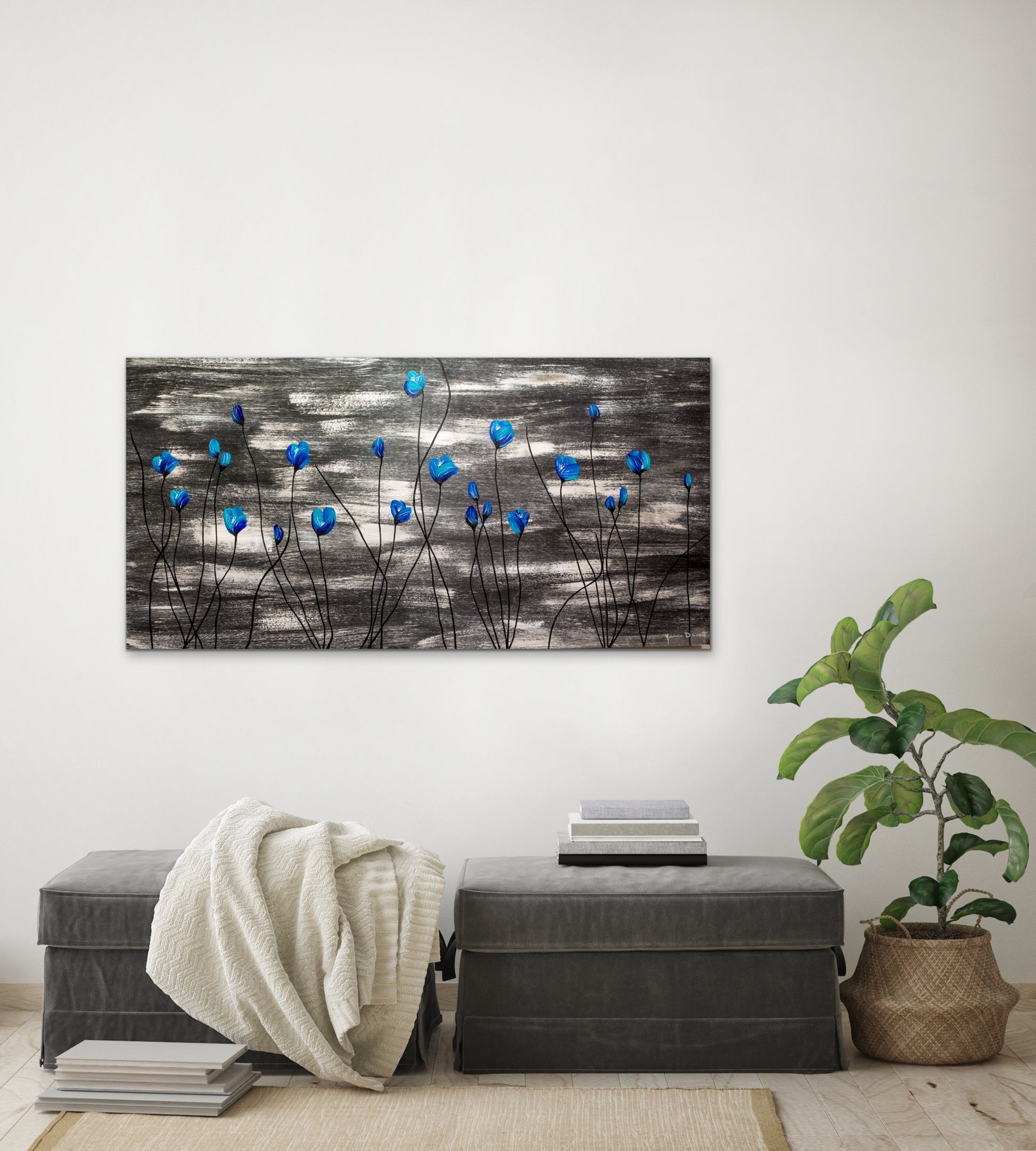 Teal Garden - Yvonne Dixon Art