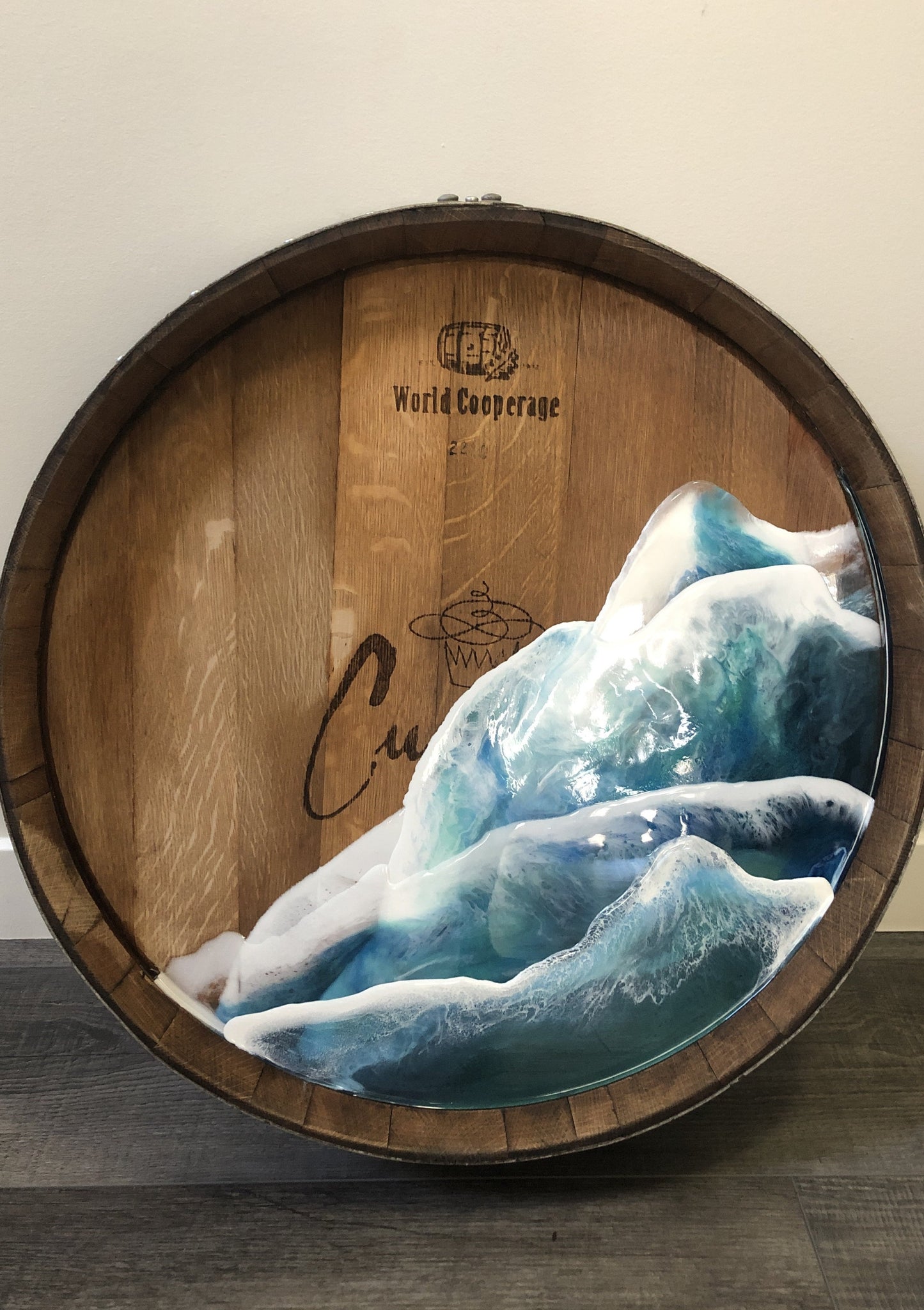 Wine Barrel Ocean Waves